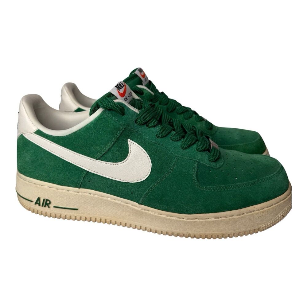 Nike Air Force 1 Low Pine Green Sail Suede Shoes Mens 12 488298-308 AF1 2013